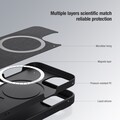 Силиконовая накладка с пластиной Magsafe Nillkin CamShield Silky Magnetic Silicone Case Черная для Apple iPhone 14 Pro(#6)
