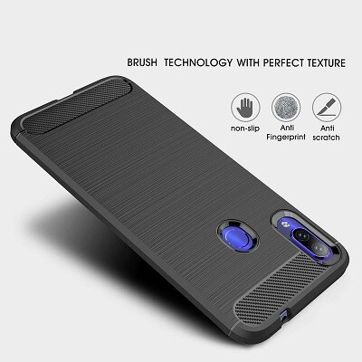 Защитный чехол UniCase Carbon синий для Xiaomi Redmi Note 7(3)