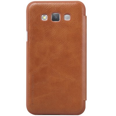 Кожаный чехол Nillkin Qin Leather Case Brown для Samsung Galaxy E7(2)
