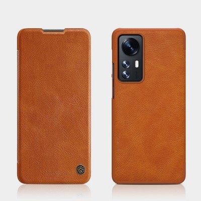 Кожаный чехол Nillkin Qin Leather Case Коричневый для Xiaomi Redmi Note 11 5G(4)