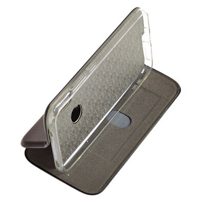 Чехол-книга на основе из силикона Book Case New 3D темно-синий для Huawei P20 Lite(2)