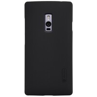 Пластиковый чехол с пленкой Nillkin Super Frosted Shield Black для OnePlus 2(Two)