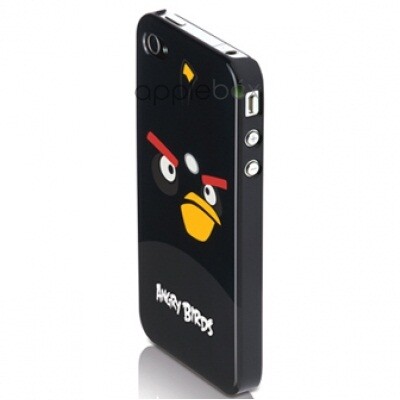 Пластиковый чехол Gear4 Angry Birds Black для Apple iPhone 4/4S(3)