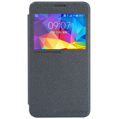 Полиуретановый чехол Nillkin Sparkle Leather Case Black  для Samsung G750F Galaxy Mega 2(2)
