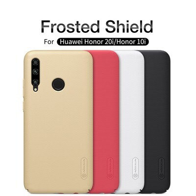 Пластиковый чехол с подставкой Nillkin Super Frosted Shield Золотой для Huawei Honor 20 Lite /Honor 10i(5)