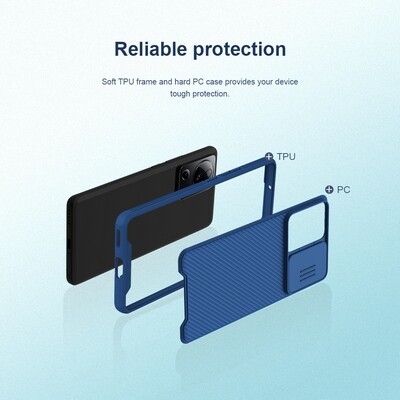 Чехол-накладка Nillkin CamShield Pro Черная для Xiaomi 13 Lite(3)