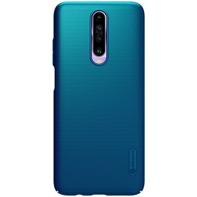 Пластиковый чехол с подставкой Nillkin Super Frosted Shield Синий для Xiaomi Redmi K30 (Poco X2)(1)