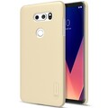 Пластиковый чехол с пленкой Nillkin Super Frosted Shield Золотой для LG V30(#3)