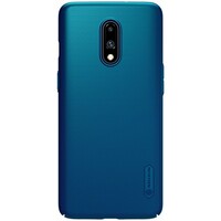 Пластиковый чехол с подставкой Nillkin Super Frosted Shield Синий для OnePlus 7