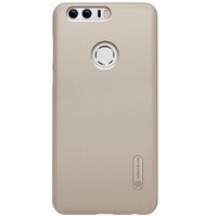 Пластиковый чехол с пленкой Nillkin Super Frosted Shield Gold для Huawei Honor 8