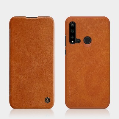 Кожаный чехол Nillkin Qin Leather Case Коричневый для Huawei P20 Lite 2019 (Nova 5i)(4)