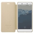 Полиуретановый чехол книга Nillkin Sparkle Leather Case Black для Nokia 7(#3)