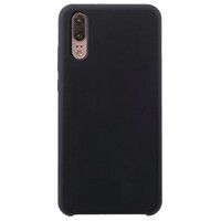 Силиконовый чехол Silicone Case черный для Huawei P20