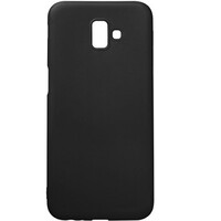 Силиконовый чехол TPU Matte Case 1mm черный для Samsung Galaxy J6 Plus