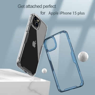 Силиконовый чехол Nillkin Nature TPU Pro Case Прозрачный для Apple iPhone 15 Plus(7)