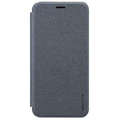Полиуретановый чехол книга Nillkin Sparkle Leather Case Black (Черный) для Samsung Galaxy C8\ J7 Plus(1)