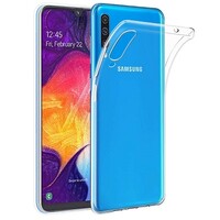 Силиконовый чехол TPU Case 0.6mm прозрачный для Samsung Galaxy A70