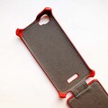 Кожаный чехол Armor Case Red для FLY IQ4409 Era Life 4 Quad(#2)