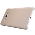 Пластиковый чехол с пленкой Nillkin Super Frosted Shield Gold для Samsung Galaxy A7(#3)
