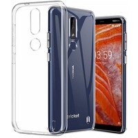 Силиконовый чехол TPU Case 0.6mm прозрачный для Nokia 3.1 Plus