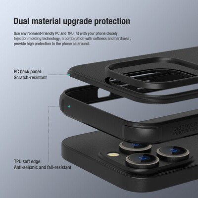 Пластиковый чехол Nillkin Super Frosted Shield Pro Зеленый для Apple iPhone 14 Pro(4)