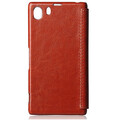Кожаный чехол HOCO Crystal leather Case Brown для Sony Xperia Z1 L39h(#2)