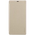 Полиуретановый чехол книга Nillkin Sparkle Leather Case Золотой для Xiaomi Mi8 SE(#1)