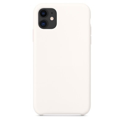 Силиконовый чехол белый для Apple iPhone 11(4)