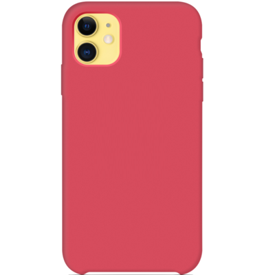 Силиконовый чехол малиновый для Apple iPhone 11(6)