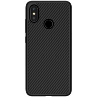 Пластиковый чехол Nillkin Synthetic Fiber Черный для Xiaomi Mi8