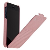 Кожаный чехол HOCO Lizard pattern Leather Case Pink для Apple iPhone 5/5s/SE