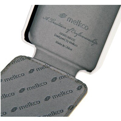 Кожаный чехол книга Melkco Leather Case Blue- White-Yellow LC для Apple iPhone 4/4S(2)
