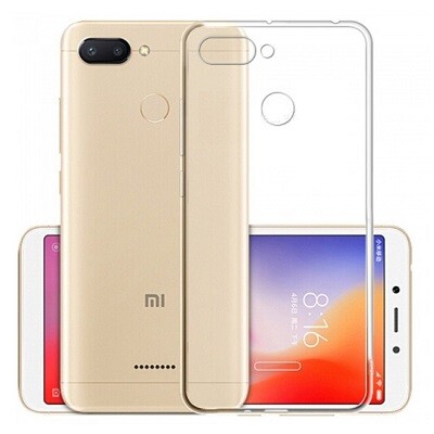 Силиконовый чехол TPU Case 0.6mm прозрачный для Xiaomi Redmi 6(1)