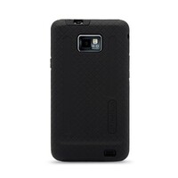 Силиконовый чехол накладка Melkco Kubalt Type (Black/Black) для Samsung i9100 Galaxy S2