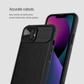 Силиконовая накладка Nillkin CamShield Leather Case Черная для Apple iPhone 13(#7)