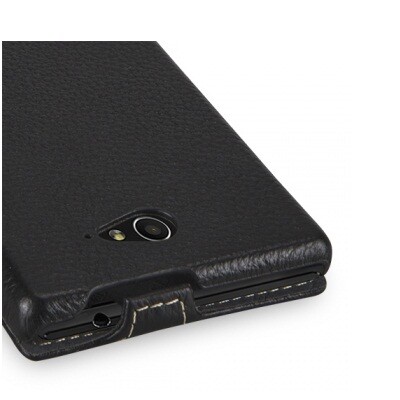 Кожаный чехол Sipo V Series Black для Sony Xperia E4G(3)