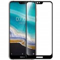 Противоударное защитное стекло Full Screen 0.3mm черное для Nokia 7.1(#1)
