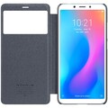 Полиуретановый чехол книга Nillkin Sparkle Leather Case Черный для Xiaomi Redmi 6(#3)