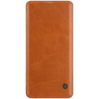 Кожаный чехол Nillkin Qin Leather Case Коричневый для Samsung Galaxy S10