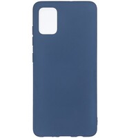 Силиконовый чехол Silicone Case синий для Samsung Galaxy A51