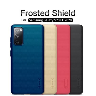 Пластиковый чехол с подставкой Nillkin Super Frosted Shield Синий для Samsung Galaxy S20 FE(5)