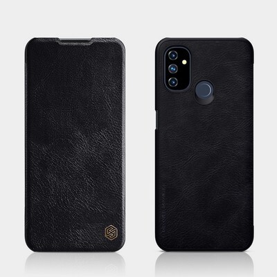 Кожаный чехол Nillkin Qin Leather Case Черный для OnePlus Nord N100(4)