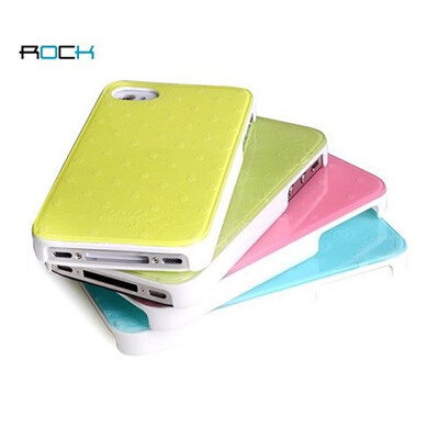 Пластиковый чехол ROCK Pure Dew Series Green для Apple iPhone 4/4S(3)