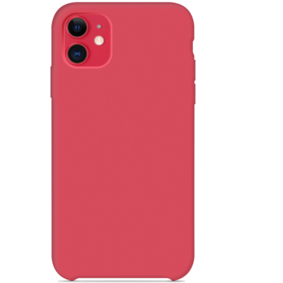 Силиконовый чехол малиновый для Apple iPhone 11(2)