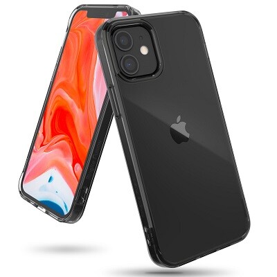 Чехол бампер Ringke Fusion Series прозрачно-черный для Apple iPhone 12(1)