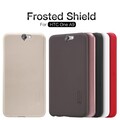Пластиковый чехол с пленкой Nillkin Super Frosted Shield Gold для HTC One A9(#4)