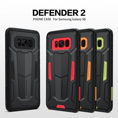 Противоударный чехол-накладка Nillkin Defender II Series Black для Samsung G950F Galaxy S8(4)