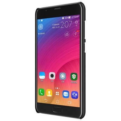 Пластиковый чехол с пленкой Nillkin Super Frosted Shield Black для Asus ZenFone 4 Max ZC550TL(2)