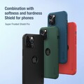 Пластиковый чехол с подставкой Nillkin Super Frosted Shield Pro Зеленый для Apple iPhone 12(#6)