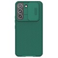 Чехол-накладка Nillkin CamShield Pro Зеленая для Samsung Galaxy S22(#1)